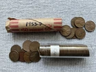 1953 & 1953 D Solid date Circulated Wheat penny rolls