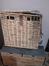 WW2 Relic German 7.5cm Infantry Gun Wicker Ammunition Carrier.