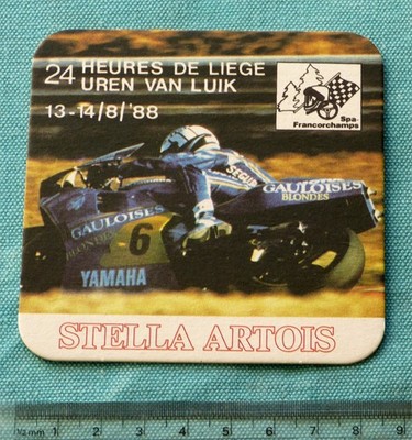 Spa Francorchamps 24h Moto 1988 Bierdeckel Untersetzer Motorrad Endurance