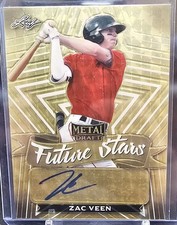 Marketplace image: 2021 Leaf Metal Draft Future Stars Superfractor 1/1 Zac Veen Auto Rookie