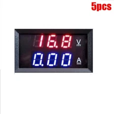 5Pcs Dc 0-100V 10A Dual Led Digital Voltmeter Ammeter Voltage Amp Power Ic Ne co