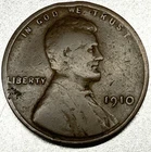 1910 P Lincoln Wheat Cent Penny Good Condition "Actual Coin Pictured" - 2568