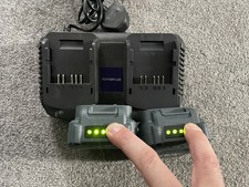 Powerbase Battery Charger B0Q-SP07-2040ZB + 2x B0P-SP07-20-ZJ Battery Ex Display