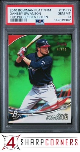 Dansby Swanson 2016 Bowman Dansby Swanson Green