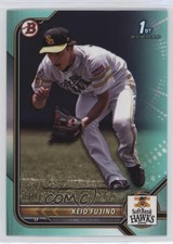 2022 Bowman NPB Nippon Professional Baseball Prospects Aqua /175 Keio Fujino 1u6