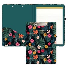 Clipboard Folio Refillable Notepad Interior Storage Pocket 12.8x9.2 Inch