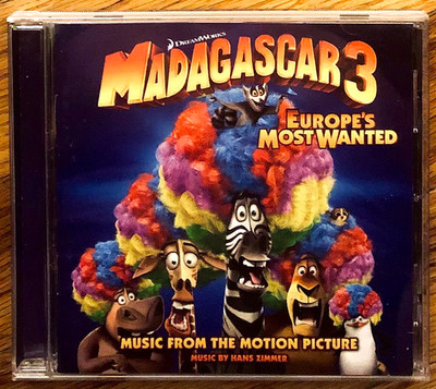 MADAGASCAR 3: EUROPE'S MOST WANTED (2012) SOUNDTRACK CD HANS ZIMMER EX LIBRARY