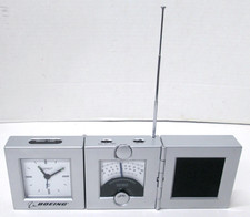 Boeing Cube-3 Portable, Foldable, Illuminated AM/FM Radio - W/Alarm