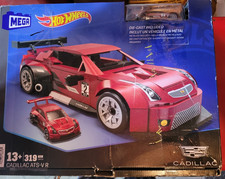 Mega Hot Wheels Collectible Car Cadillac ATS-V - 319 Pieces - With Diecast Car