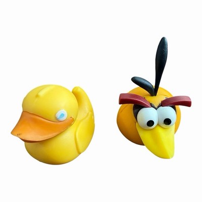 Angry Birds Knex Rare Bubbles Rubber Orange Bird Figure Hard To Find K nex