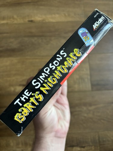 The Simpsons Bart's Nightmare Super Nintendo SNES complete authentic Box Manual - Picture 10 of 13