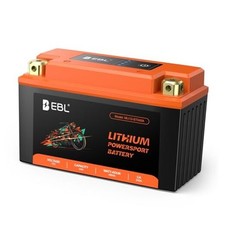 Lithium 120CCA Lithium LiFePO4 Motorcycle Battery, 12V 4Ah ATV, UTV, YT9B-BS