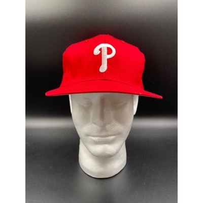 Genuine Merchandise Phillies Hat Mens OSFA Red Vintage Style MLB Snapback Cap