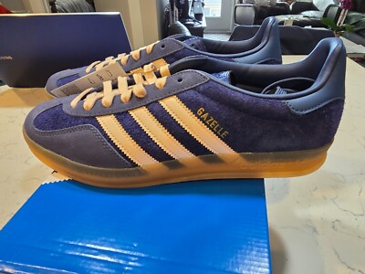 New Adidas Originals Gazelle Indoor Shoes Dark Blue Preloved Ink