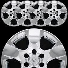 4 fits Dodge Ram 1500 Truck 2019-2025 Chrome 18" Wheel Skins Hub Caps Rim Covers
