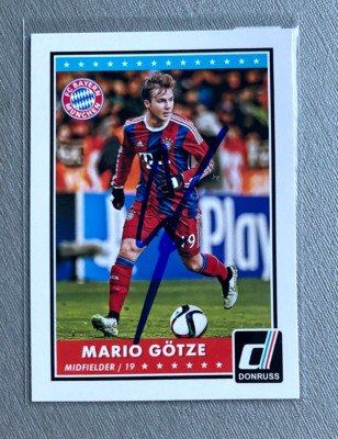 Mario Götze Bayer Munich in-person signed TC Dornruss autograph