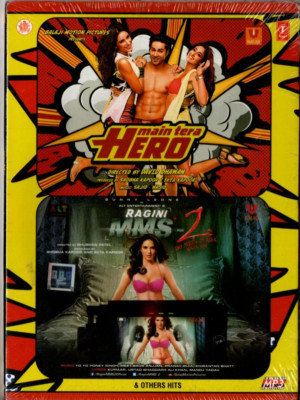 MAIN TERA HERO / RAGINI MMS 2  & OTHER HITS - BOLLYWOOD - MP3 & NOT A CD.