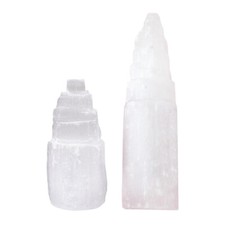 6/10cm Selenite Mountain Tower Shaped Natural Carved Crystal Meditation