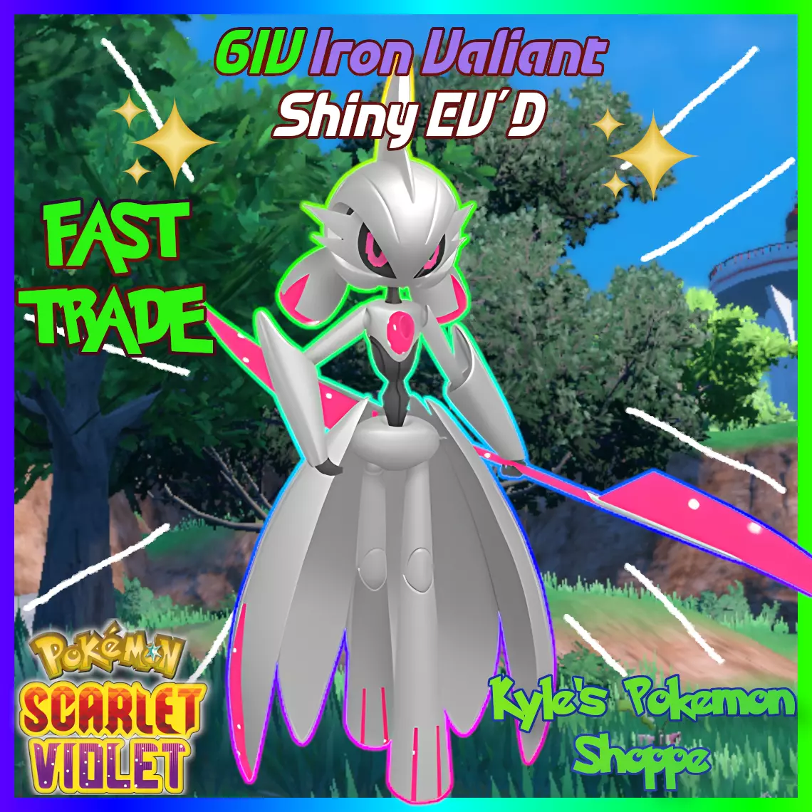 6IV Shiny Gardevoir Pokemon Scarlet and Violet