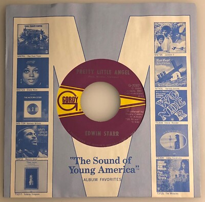#ad Edwin Starr Northern Soul Pretty Little Angel 1969 Gordy 45rpm NM $40.00