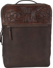 Sts Ranchwear Womens Westward Chocolate Leather Backpack Os
