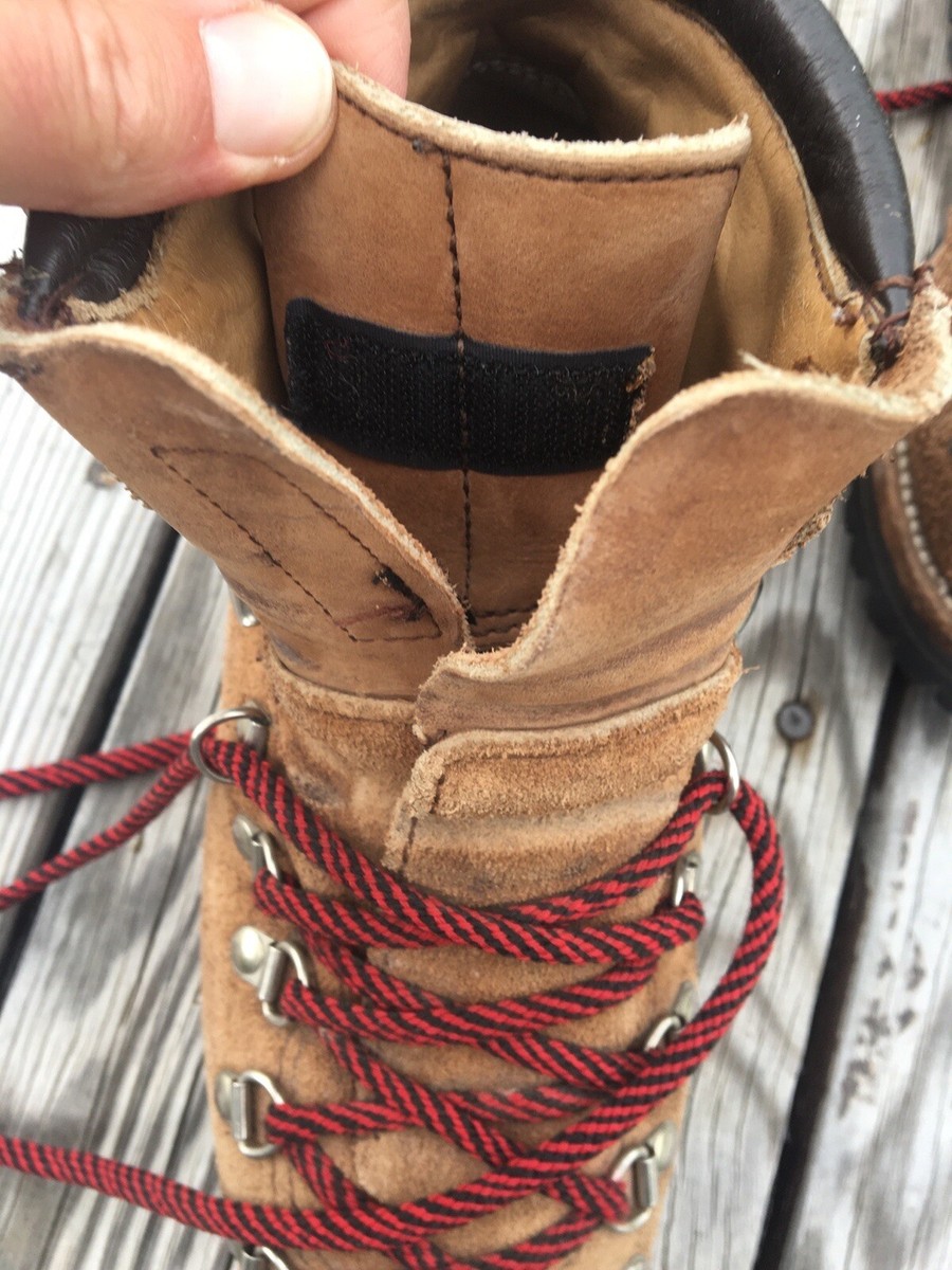 VTG DEXTER Suede Leather Hiking Boots Mountaineering Made In