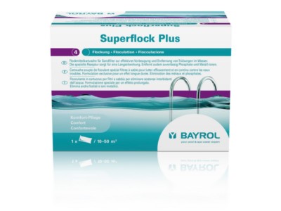 BAYROL SUPERFLOCK PLUS 1 kg Trübungsentferner für kristallklares Wasser Flockung