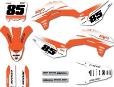 Custom Graphics, full kit fits Kayo TD 125 models Groove Style sticker kit