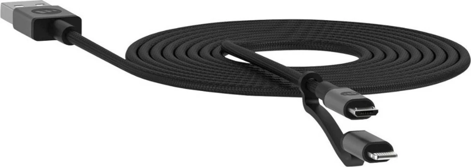 NUEVO Cable de Carga Universal Mophie PRO 6.5' Nylon Trenzado para Android y iPhone Foto 2 de 4