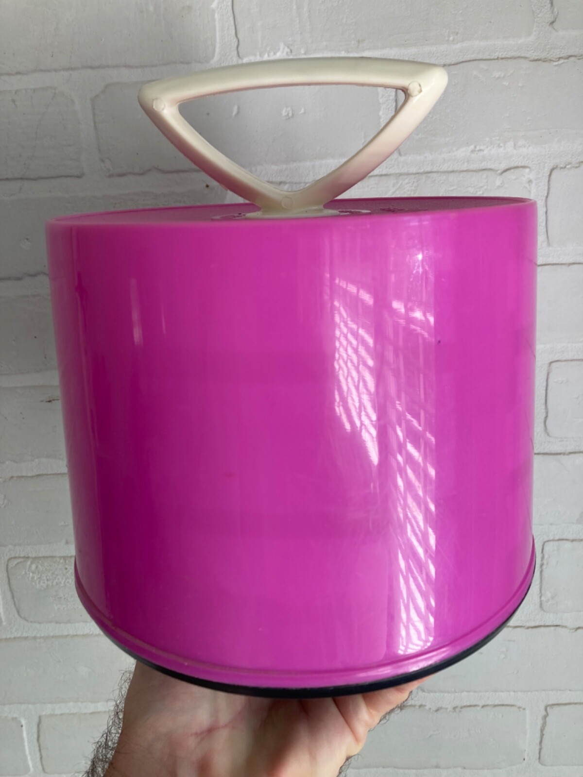 Vintage 1966 DISK-GO-CASE 45 RPM VINYL 7” Record Carrier Pink hot USA VTG A+ RAR