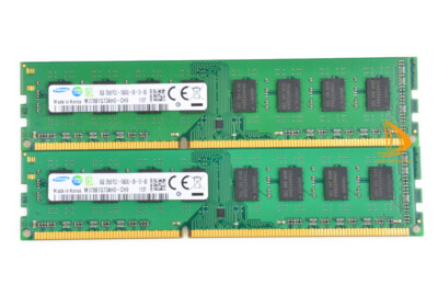 Samsung 16GB 2X 8 GB DDR3 PC3 10600U 1333 MHz Arbeitsspeicher DIMM Memory RAM
