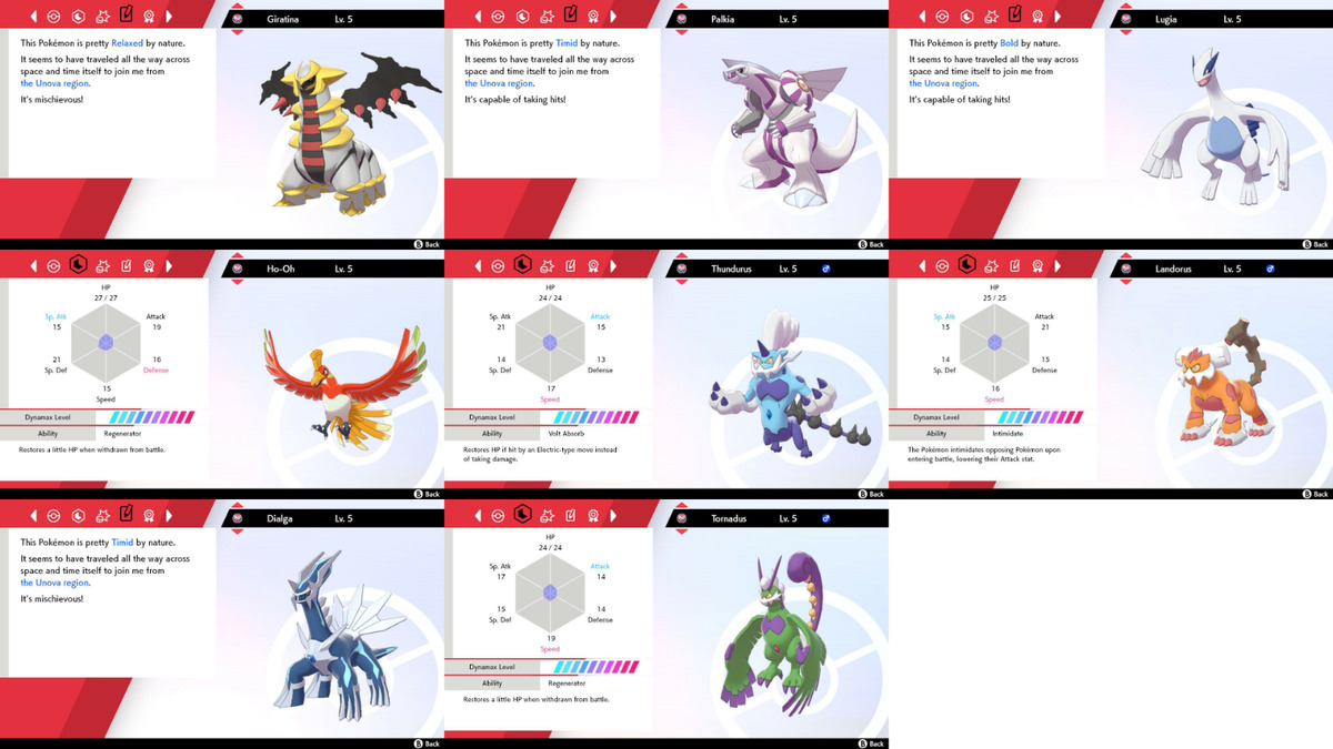 Shiny/non-shiny Gen 5 Low Level Evolutions/legendary 6IV X/Y 