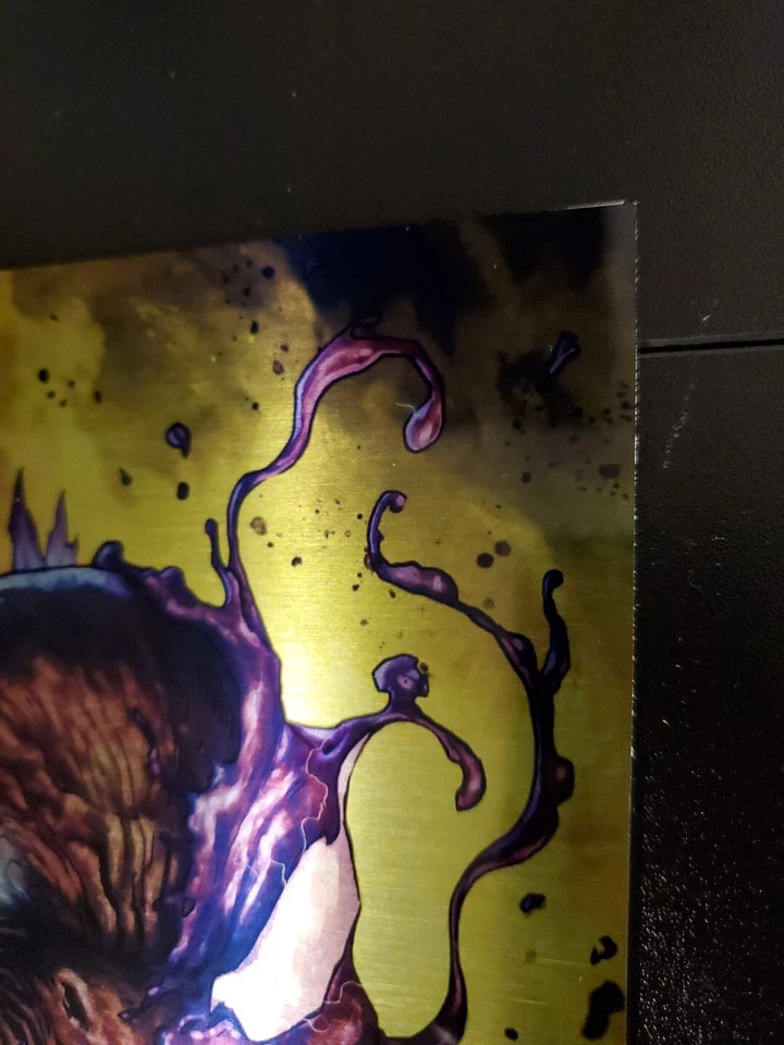 Cubierta Venomizada Godzilla Metal Ácido Virgen Oro Verde Por Sajad Shah 🔥 Rara Limitada Foto 3 de 4