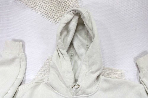Carhartt Spell Out Mens Loose Fit Hooded Sweatshirt White Cotton/Polyester Blend - Picture 3 of 12