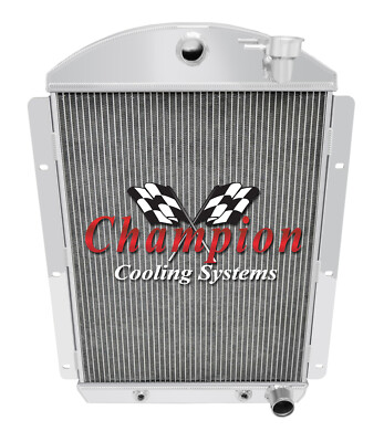 #ad Champion 3 Row Aluminum Radiator for 1941 1946 Chevy Truck V8 Small Block $255.98