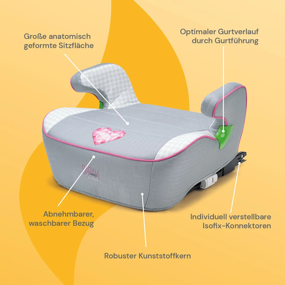 Osann Junior Isofix  Kindersitzerhöhung mit Isofix ab 126cm - 150cm - Bild 3 von 4