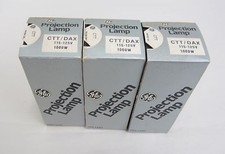 CTT / DAX PROJECTOR PROJECTION LAMP BULB GE 1000W 115/125V LOT OF 3