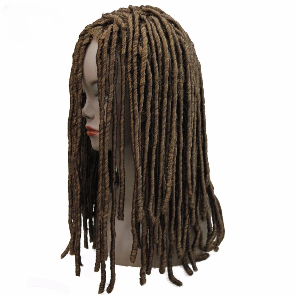 Pelucas trenzas de ganchillo de pelo torcido rastas sintéticas trenzas peluca de cabello Foto 2 de 4