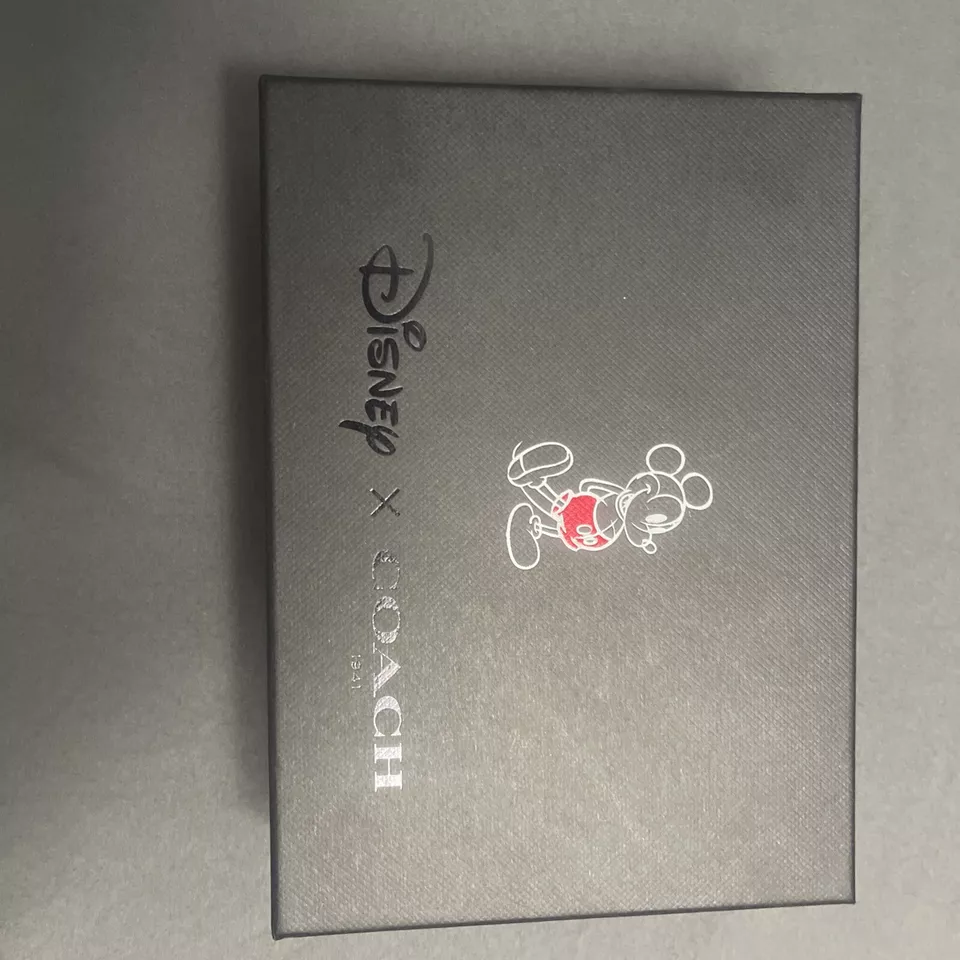 RARO Edición Limitada Coach x Disney Mickey Negro XBDY NUEVO CON ETIQUETAS Y Caja 56268B Foto 4 de 4