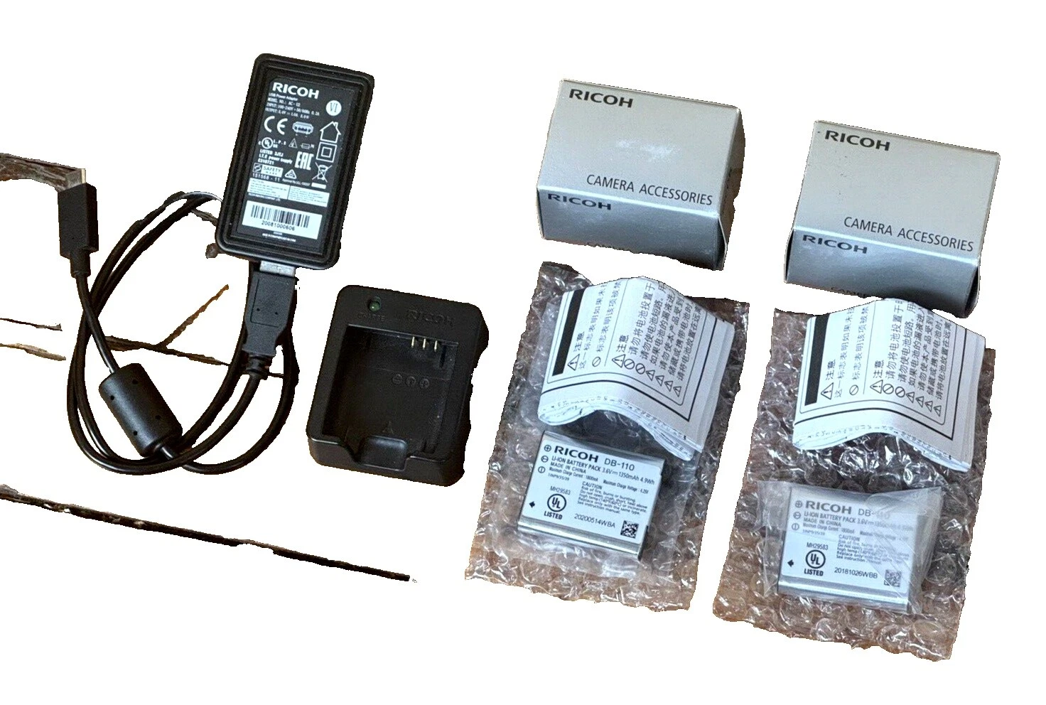 Las baterías de la cámara Ricoh Li-ion Para Ricoh