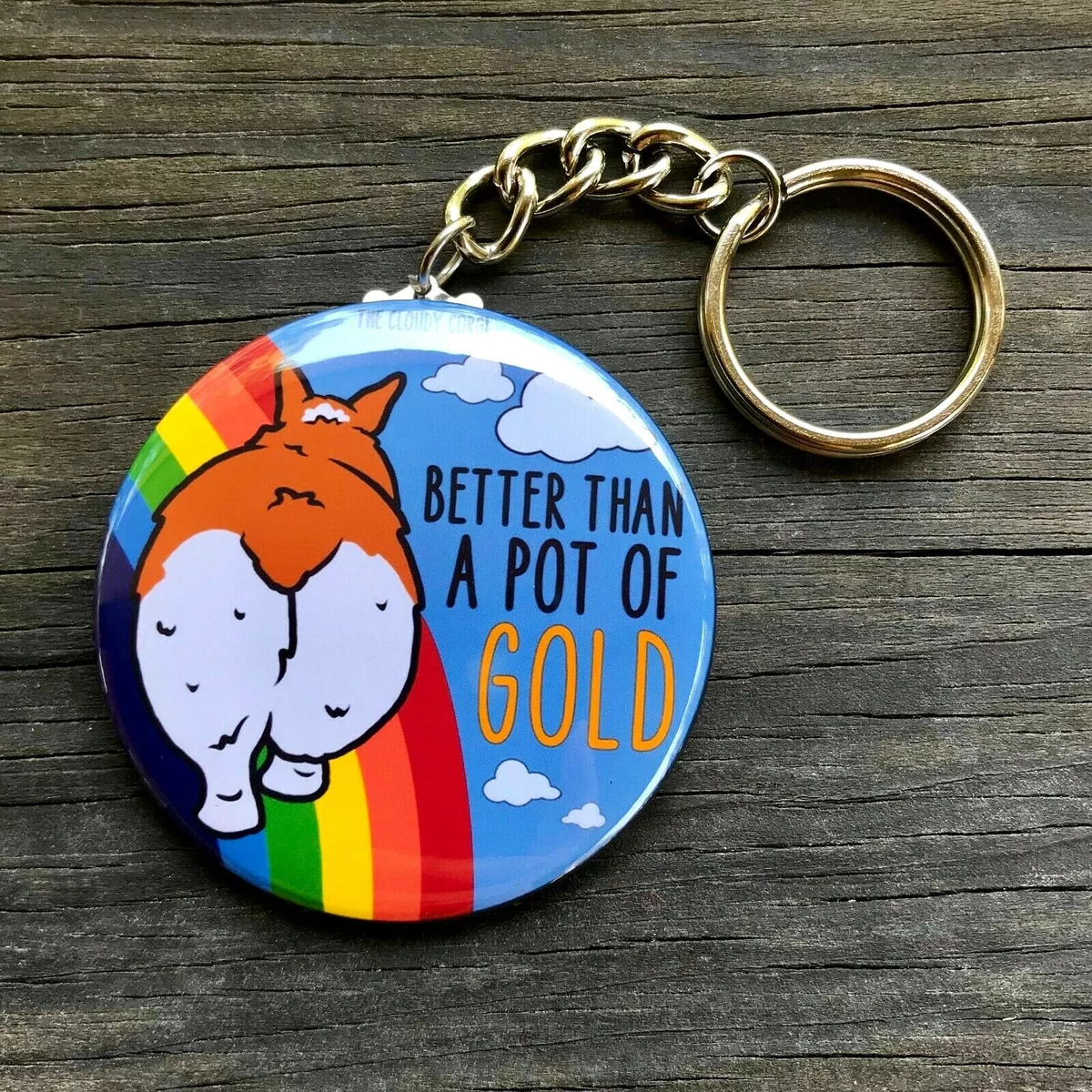 Corgi store butt keychain