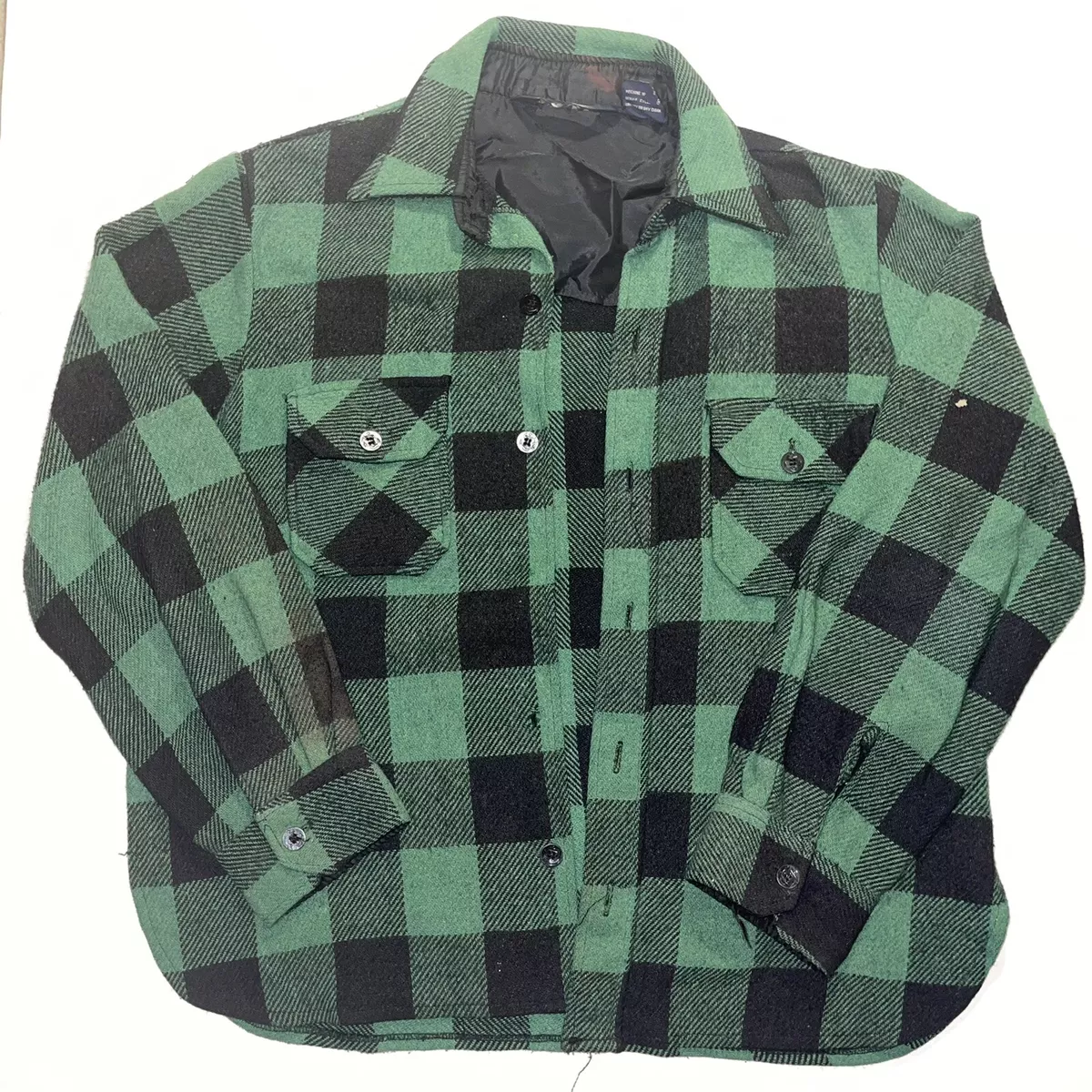 Green buffalo plaid best sale jacket