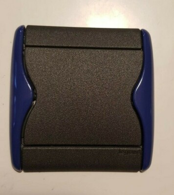 Enjoliveur Interrupteur Legrand Sagane Xelio Graphimat Bleu - Référence 85210 - Neuf