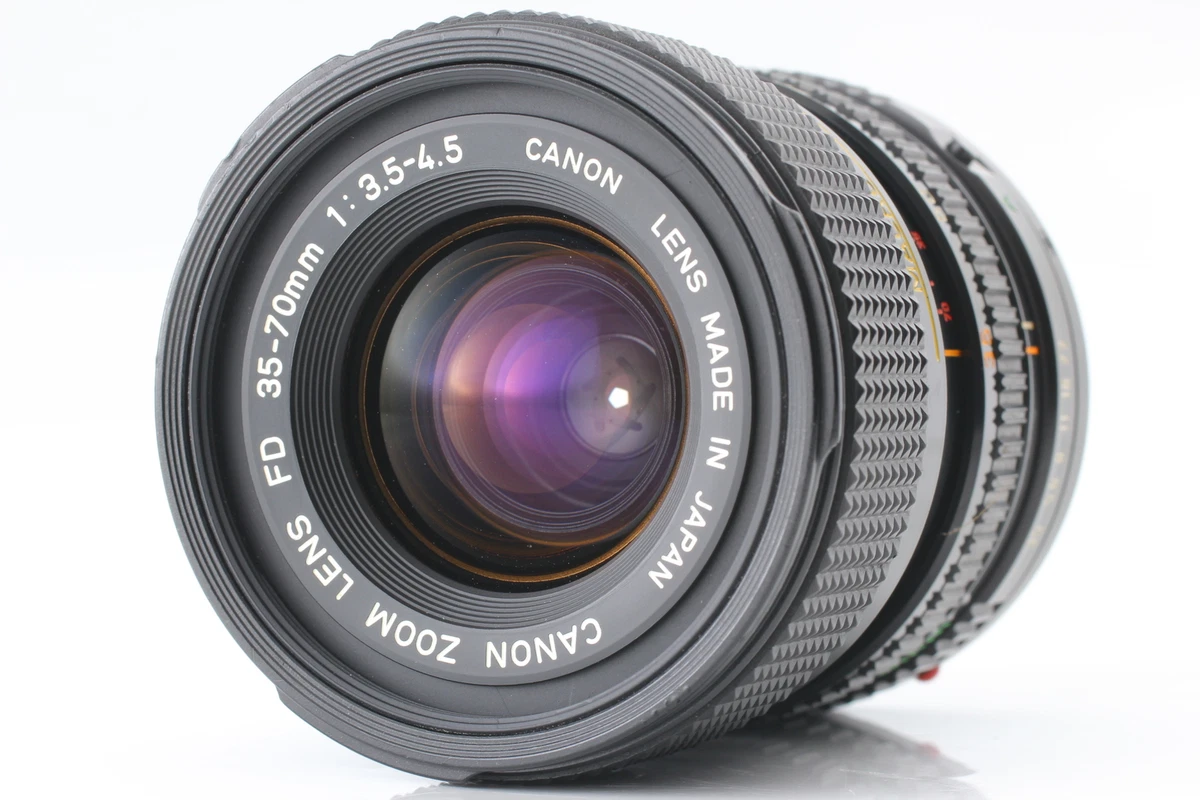 Exc+5] Canon AE-1 35mm Film Camera + FD 35-70mm f3.5-4.5 Zoom Lens