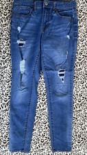 Aeropostale High Waisted Ankle Jegging Jeans Women's Size 6 DISTRESSED