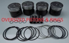 OVERSIZED NIPPON RACING FULL FLOATING HIGH COMP HONDA CIVIC PG6 PISTONS D16 HOT
