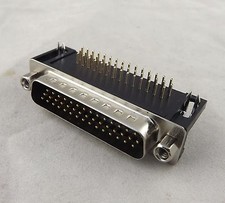1x DB44 44Pin Male 3 Rows Right Angle D-SUB PCB Solder Cable Adapter Connector