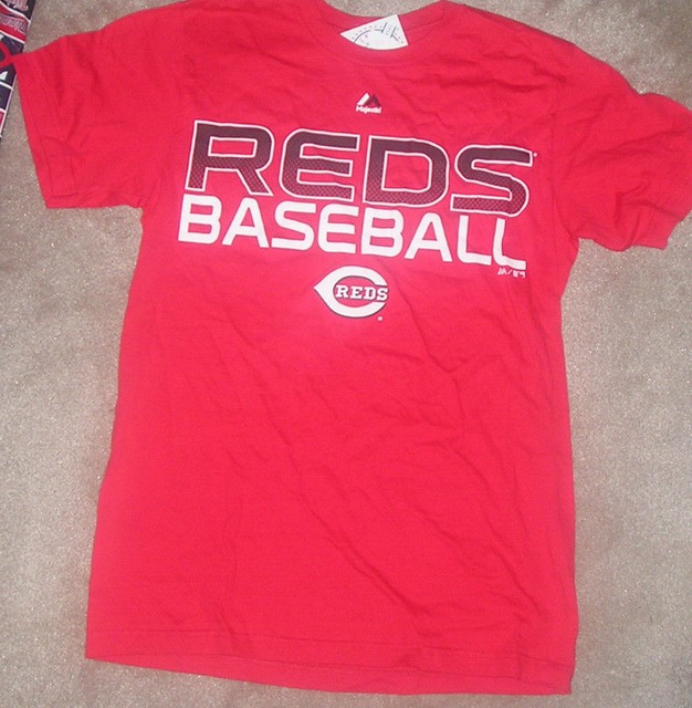 NEW MLB Cincinnati Reds Baseball T Shirt M Medium Men NEW NWT | eBay