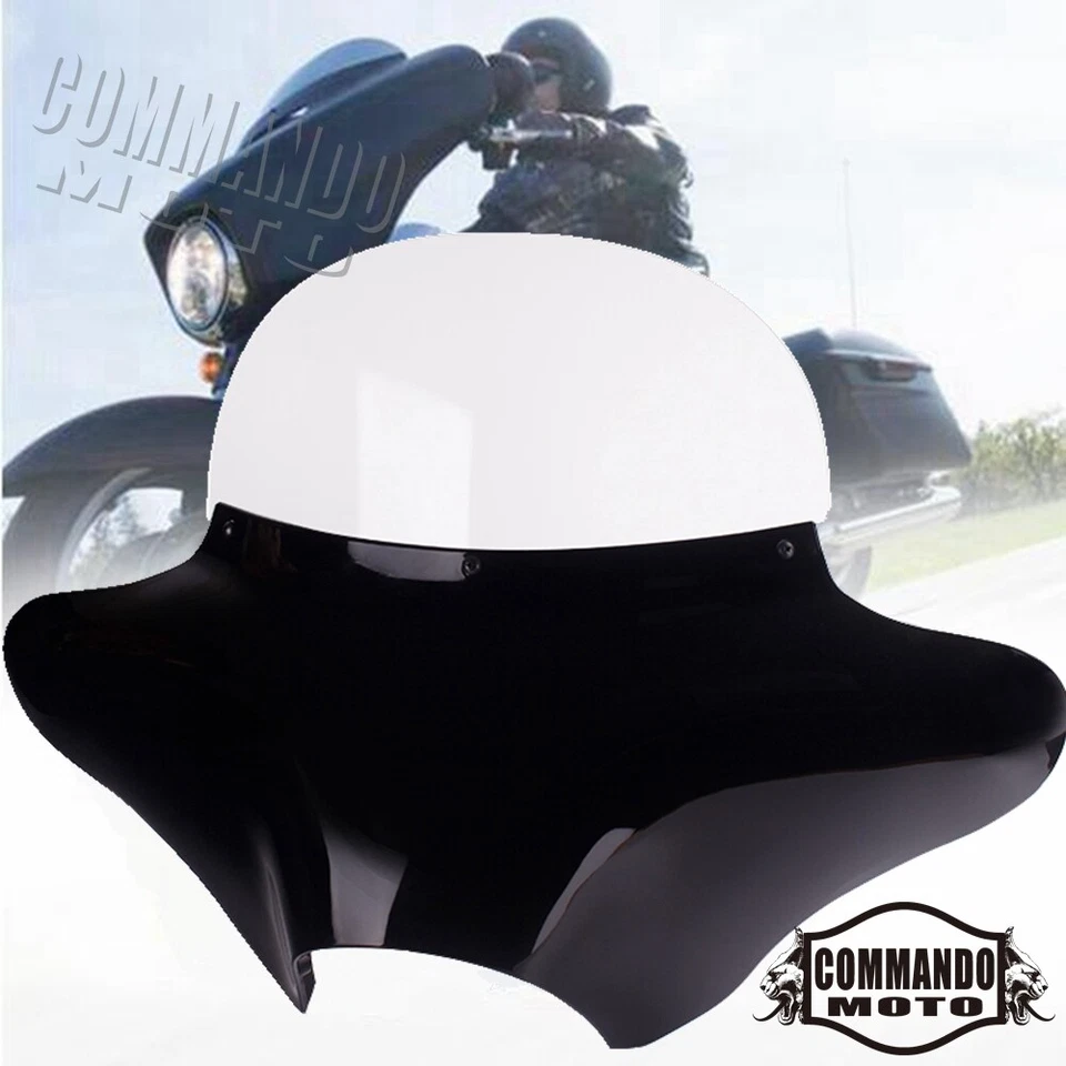 For Harley Road King FLHR FLHRC I 1994-2024 Batwing Fairing & Clear Windshield - Image 4 of 4