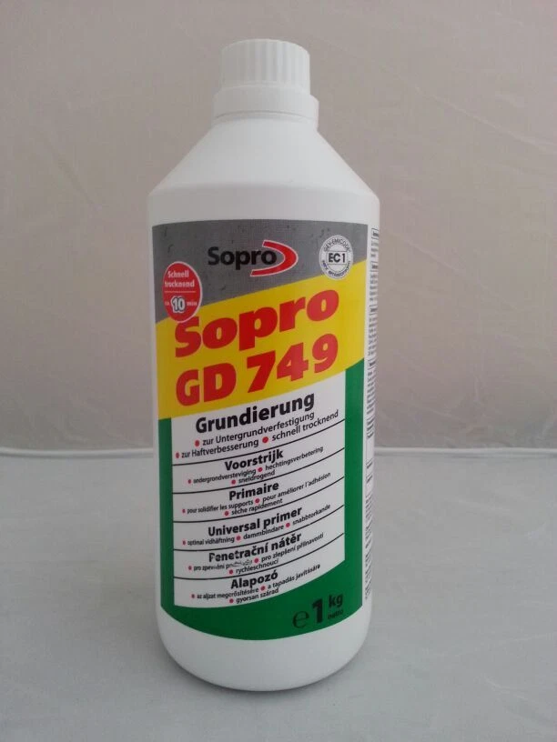 Sopro Fliesen Grundierung GD 749 1 Kg Abdichtung schnell f. Wand+Boden